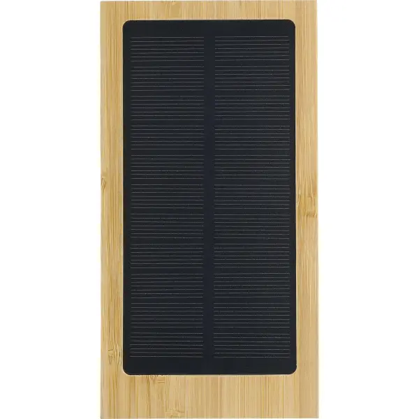 Caricatore solare ELZ 10000 mAh in bambù personalizzato - Immagine 10