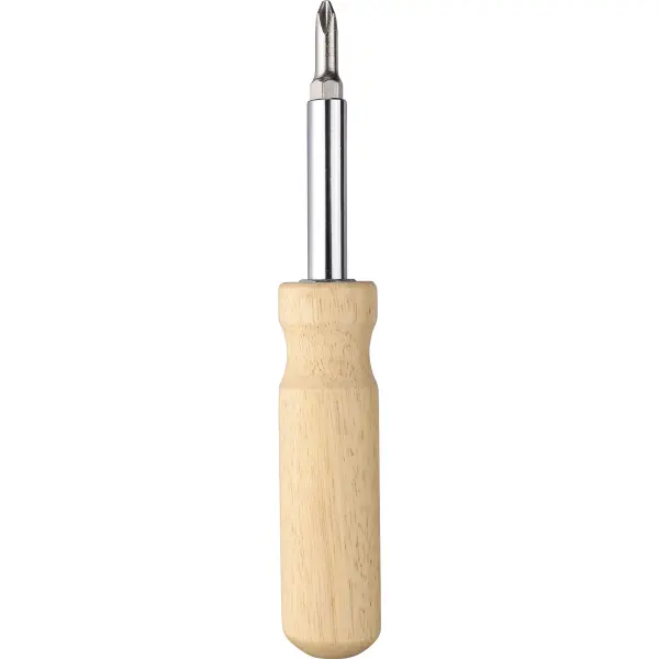 Set cacciaviti in legno LENI personalizzato con logo - Immagine 10