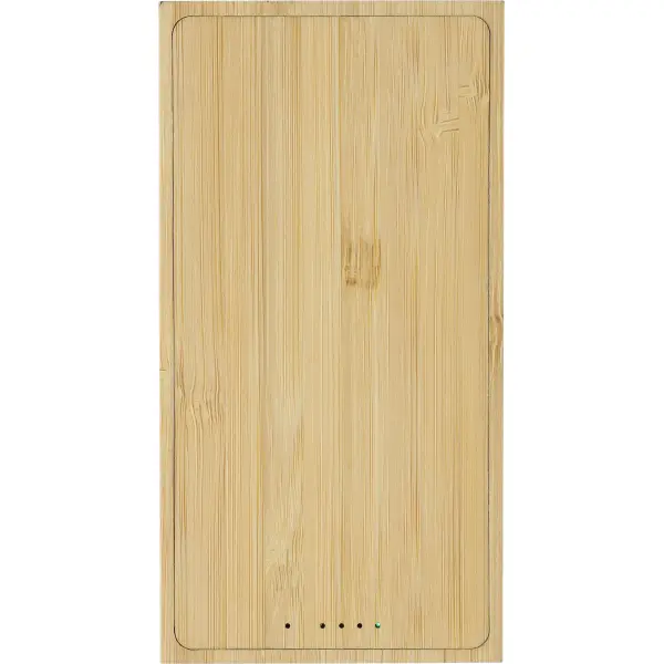 Caricatore solare ELZ 10000 mAh in bambù personalizzato - Immagine 3