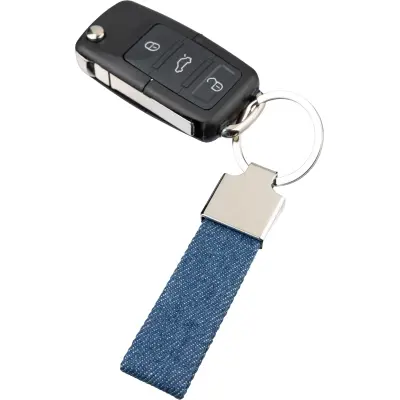 Portachiavi in denim ENZI personalizzato con logo - Immagine 2