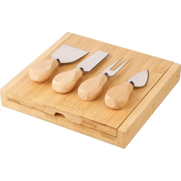 Tagliere formaggio ZEA in bambù 21,5x43,5x1,95 cm - Immagine 4