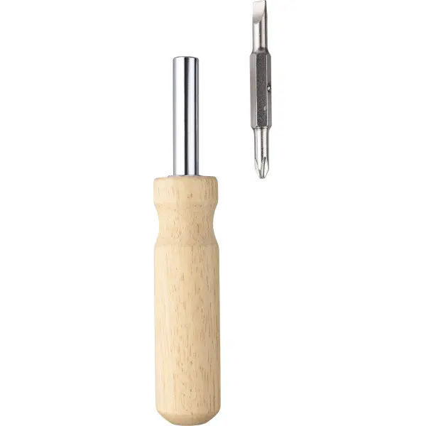 Set cacciaviti in legno LENI personalizzato con logo - Immagine 4