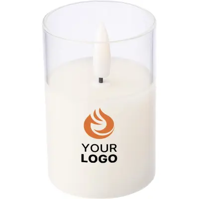Candela LED SERIN in cera con effetto fiamma - Immagine 2