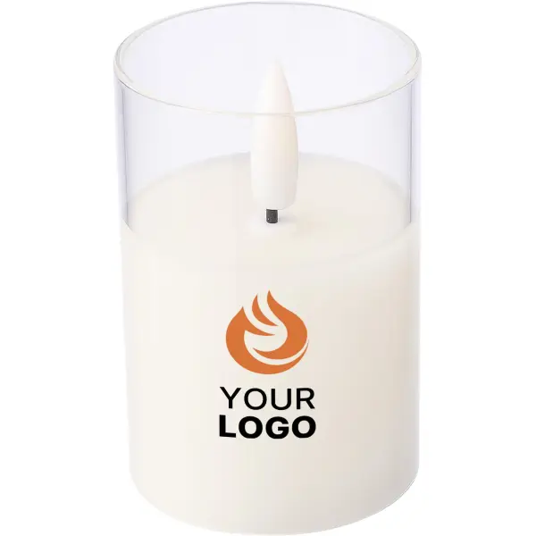 Candela LED SERIN in cera con effetto fiamma - Immagine 2