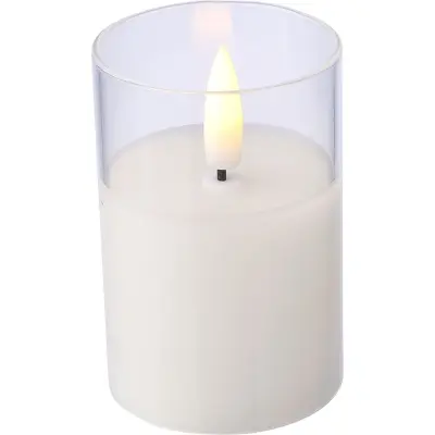 Candela LED SERIN in cera con effetto fiamma - Immagine 3