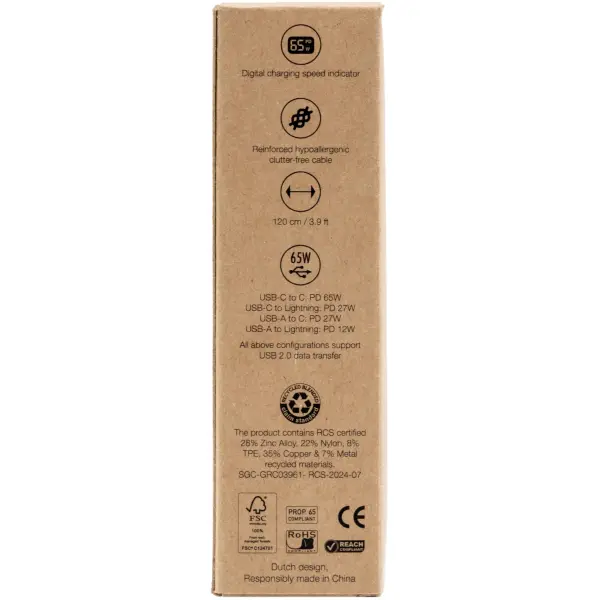 Cavo di ricarica THOR ECO 4-in-1 120 cm personalizzato - Immagine 6