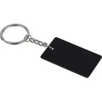 Portachiavi rettangolare JAX in acciaio inox riciclato