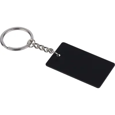 Portachiavi rettangolare JAX in acciaio inox riciclato