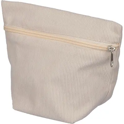 Beauty case TIA in velluto a coste personalizzabile