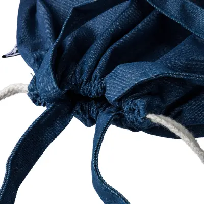 Zainetto a sacca DEX in denim riciclato personalizzabile - Immagine 8
