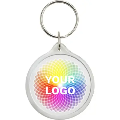 Portachiavi LECO in plastica con stampa del logo - Immagine 2