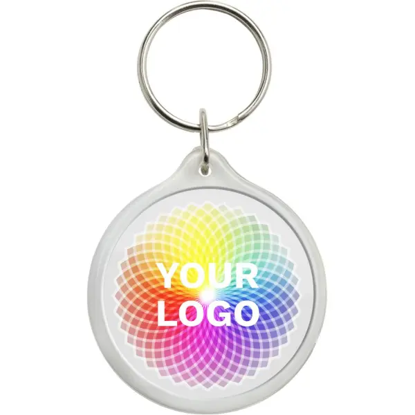 Portachiavi LECO in plastica con stampa del logo - Immagine 2