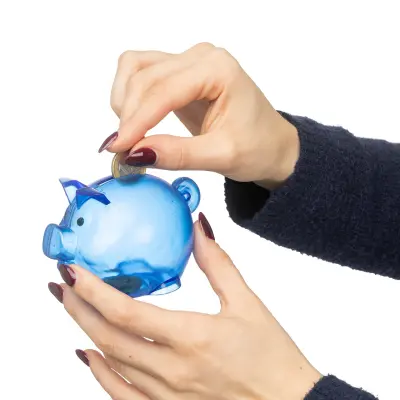 Salvadanaio porcellino Vivi PS riciclato promozionale - Immagine 7