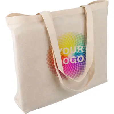 Shopping bag ISAK in cotone 140 g/m² con il tuo logo - Immagine 2
