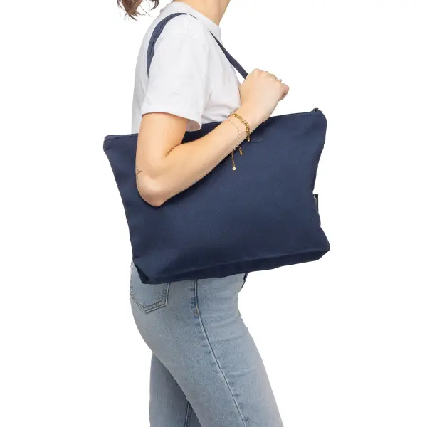 Shopper tote MALINA in policotone riciclato 330 g/m² - Immagine 10