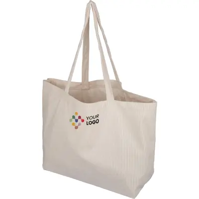 Borsa tote TINO in velluto a coste personalizzabile - Immagine 2