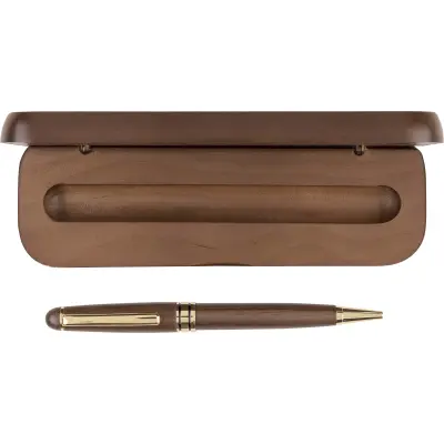 Penna a sfera twist NOA in legno di noce personalizzata - Immagine 2