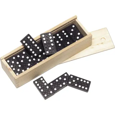 Gioco del domino ENID in legno riciclato promozionale - Immagine 2