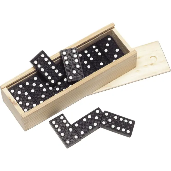 Gioco del domino ENID in legno riciclato promozionale - Immagine 2