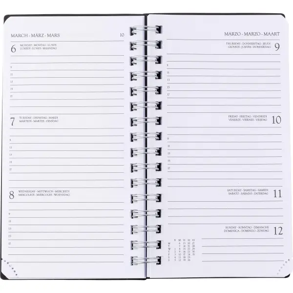 Agenda settimanale SAM 14,8 x 8,2 cm promozionale - Immagine 2