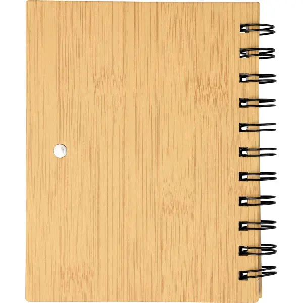 Taccuino bamboo NIALl con stampa del tuo logo - Immagine 2