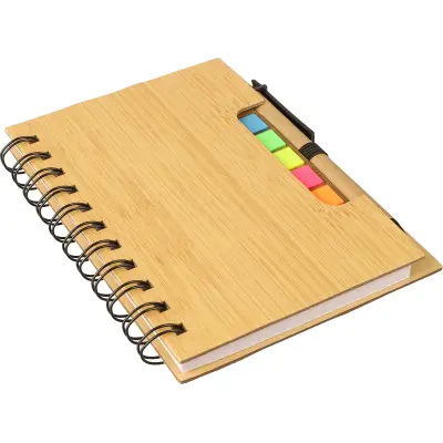 Taccuino bamboo NIALl con stampa del tuo logo - Immagine 5