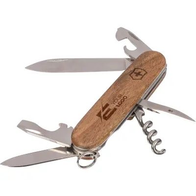 Coltellino tascabile SPARTAN WOOD 9,1 cm con stampa - Immagine 3
