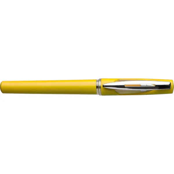 Penna roller in ABS con refill gel nero Karin - Immagine 16