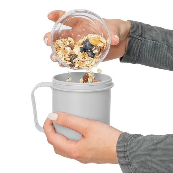 Lunch box NIVO 450 ml con scomparti e maniglia laterale - Immagine 7