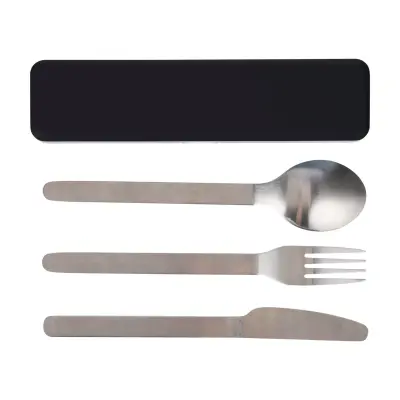 Porta pranzo set posate BRISIO 3 pz in acciaio inox - Immagine 15