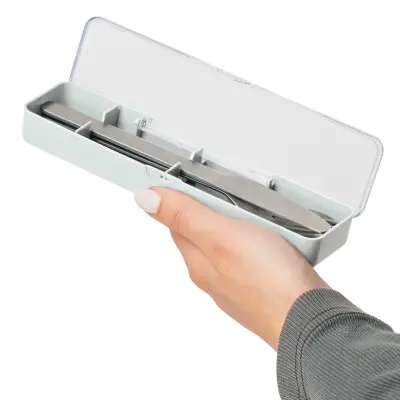 Porta pranzo set posate BRISIO 3 pz in acciaio inox - Immagine 4