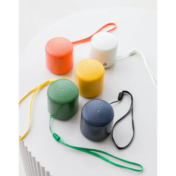 Speaker wireless PEBLO 3W riciclato con stampa del tuo logo - Immagine 13