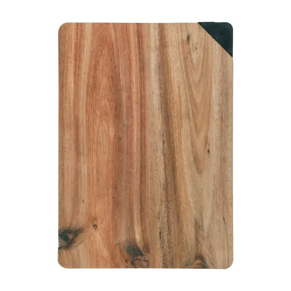 Tagliere in acacia HEINZ 24,5x17,5cm con affilacoltelli - Immagine 4