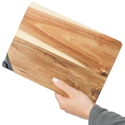 Tagliere in acacia HEINZ 24,5x17,5cm con affilacoltelli - Immagine 6