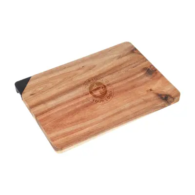 Tagliere in acacia HEINZ 24,5x17,5cm con affilacoltelli - Immagine 7