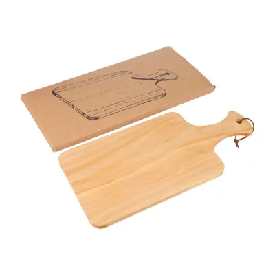Tagliere Daxton in pino riciclato con manico personalizzato - Immagine 1