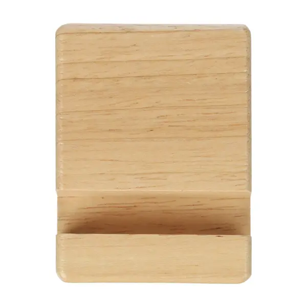 Supporto telefono NYLA 8x6x2 cm in legno riciclato - Immagine 5