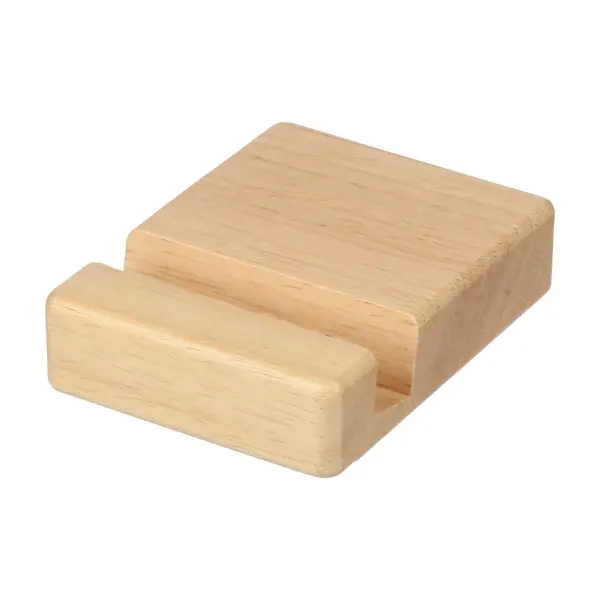 Supporto telefono NYLA 8x6x2 cm in legno riciclato - Immagine 2