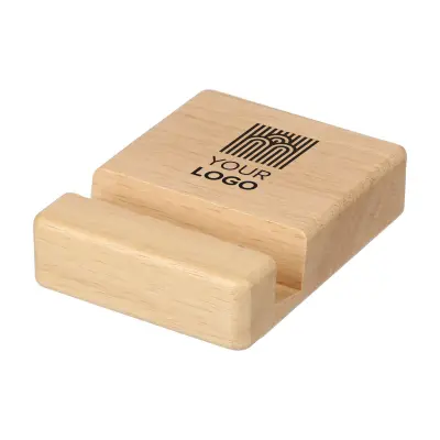 Supporto telefono NYLA 8x6x2 cm in legno riciclato - Immagine 3