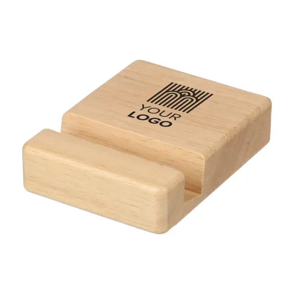 Supporto telefono NYLA 8x6x2 cm in legno riciclato - Immagine 3