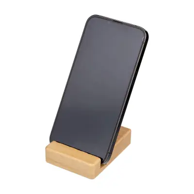 Supporto telefono NYLA 8x6x2 cm in legno riciclato - Immagine 1