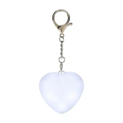 Portachiavi con torcia GLEAMO cuore 10 LED ricaricabile USB-C - Immagine 3