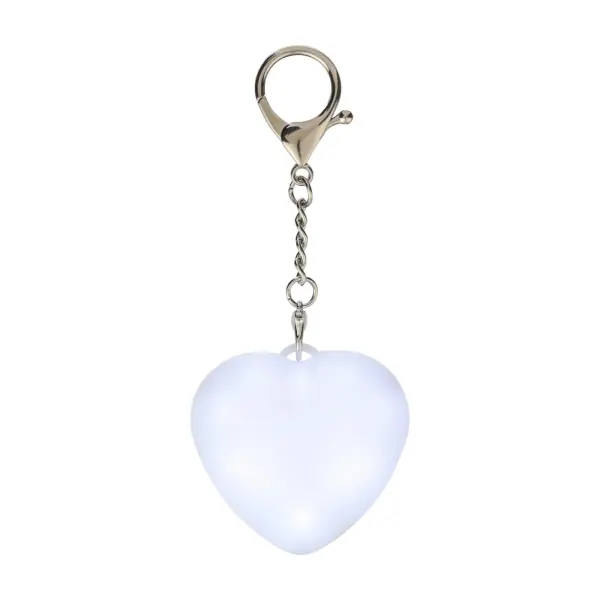 Portachiavi con torcia GLEAMO cuore 10 LED ricaricabile USB-C - Immagine 3