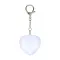 Portachiavi con torcia GLEAMO cuore 10 LED ricaricabile USB-C - Anteprima 3