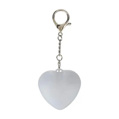Portachiavi con torcia GLEAMO cuore 10 LED ricaricabile USB-C - Immagine 4