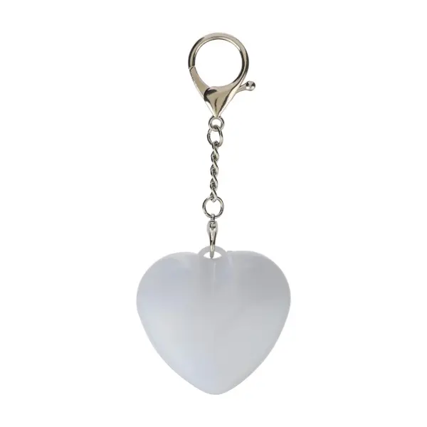 Portachiavi con torcia GLEAMO cuore 10 LED ricaricabile USB-C - Immagine 4