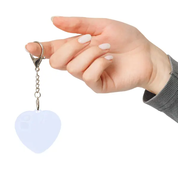 Portachiavi con torcia GLEAMO cuore 10 LED ricaricabile USB-C - Immagine 7