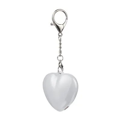 Portachiavi con torcia GLEAMO cuore 10 LED ricaricabile USB-C - Immagine 8