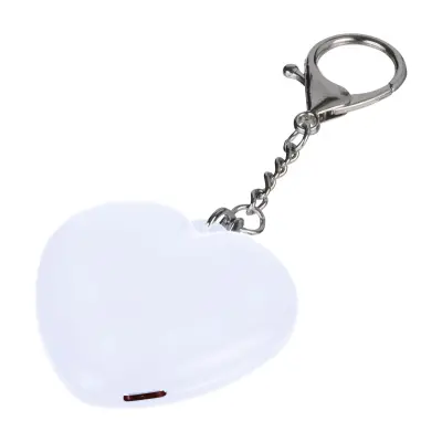 Portachiavi con torcia GLEAMO cuore 10 LED ricaricabile USB-C - Immagine 2