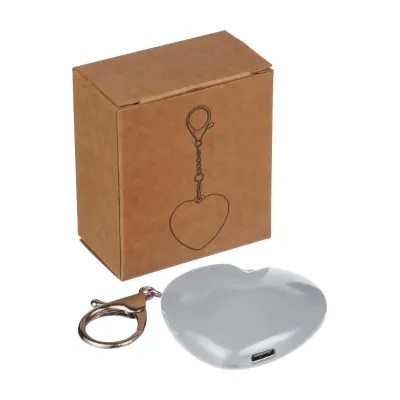Portachiavi con torcia GLEAMO cuore 10 LED ricaricabile USB-C - Immagine 9